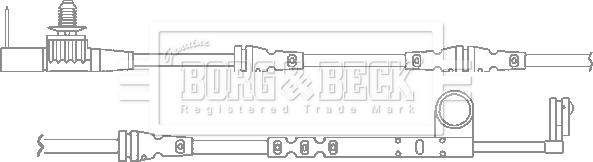 Borg & Beck BWL3119 - Indikators, Bremžu uzliku nodilums autodraugiem.lv