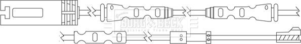 Borg & Beck BWL3114 - Indikators, Bremžu uzliku nodilums autodraugiem.lv