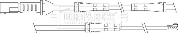 Borg & Beck BWL3110 - Indikators, Bremžu uzliku nodilums autodraugiem.lv