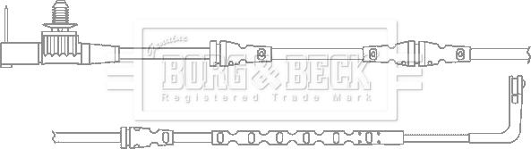 Borg & Beck BWL3118 - Indikators, Bremžu uzliku nodilums autodraugiem.lv