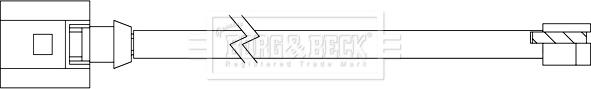 Borg & Beck BWL3112 - Indikators, Bremžu uzliku nodilums autodraugiem.lv