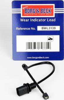 Borg & Beck BWL3139 - Indikators, Bremžu uzliku nodilums autodraugiem.lv