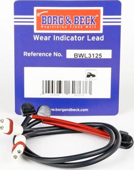 Borg & Beck BWL3125 - Indikators, Bremžu uzliku nodilums autodraugiem.lv