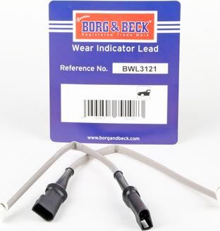 Borg & Beck BWL3121 - Indikators, Bremžu uzliku nodilums autodraugiem.lv