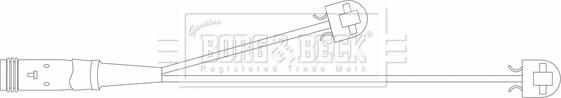 Borg & Beck BWL3170 - Indikators, Bremžu uzliku nodilums autodraugiem.lv