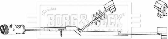Borg & Beck BWL33091 - Indikators, Bremžu uzliku nodilums autodraugiem.lv