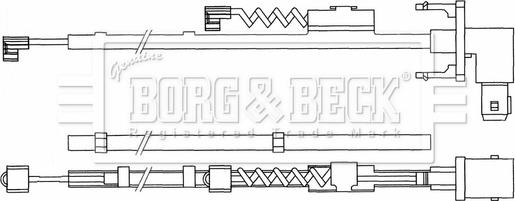 Borg & Beck BWL33093 - Indikators, Bremžu uzliku nodilums autodraugiem.lv