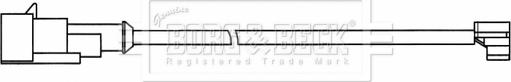 Borg & Beck BWL33078 - Indikators, Bremžu uzliku nodilums autodraugiem.lv