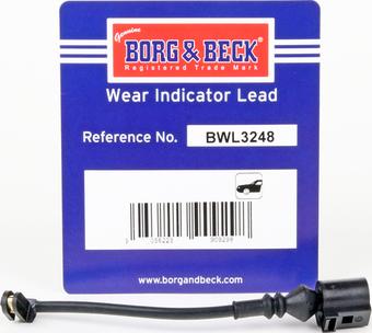 Borg & Beck BWL3248 - Indikators, Bremžu uzliku nodilums autodraugiem.lv