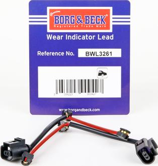 Borg & Beck BWL3261 - Indikators, Bremžu uzliku nodilums autodraugiem.lv