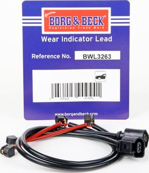 Borg & Beck BWL3263 - Indikators, Bremžu uzliku nodilums autodraugiem.lv