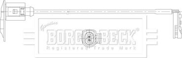 Borg & Beck BWL3222 - Indikators, Bremžu uzliku nodilums autodraugiem.lv