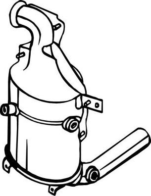 Bosal 095-575 - Nosēdumu / Daļiņu filtrs, Izplūdes gāzu sistēma autodraugiem.lv