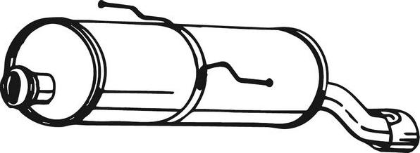 Bosal 190-603 - Izplūdes gāzu trokšņa slāpētājs (pēdējais) autodraugiem.lv
