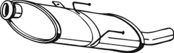 Bosal 190-863 - Izplūdes gāzu trokšņa slāpētājs (pēdējais) autodraugiem.lv