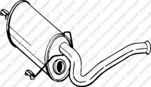Bosal 190-215 - Vidējais izpl. gāzu trokšņa slāpētājs autodraugiem.lv
