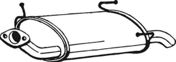 Bosal 145-135 - Izplūdes gāzu trokšņa slāpētājs (pēdējais) autodraugiem.lv