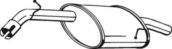 Bosal 141-193 - Izplūdes gāzu trokšņa slāpētājs (pēdējais) autodraugiem.lv