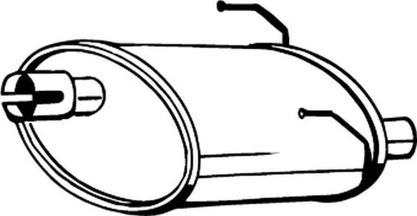 Bosal 148-253 - Izplūdes gāzu trokšņa slāpētājs (pēdējais) autodraugiem.lv