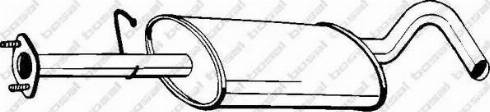 Bosal 154-081 - Vidējais izpl. gāzu trokšņa slāpētājs autodraugiem.lv
