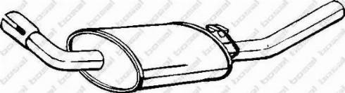 Bosal 154-871 - Izplūdes gāzu trokšņa slāpētājs (pēdējais) autodraugiem.lv