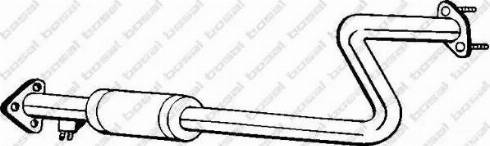 Bosal 163-435 - Vidējais izpl. gāzu trokšņa slāpētājs autodraugiem.lv