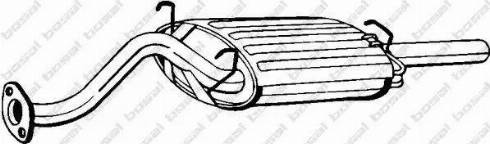 Bosal 115-221 - Izplūdes gāzu trokšņa slāpētājs (pēdējais) autodraugiem.lv