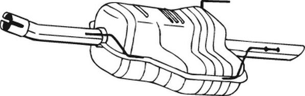 Bosal 185-471 - Izplūdes gāzu trokšņa slāpētājs (pēdējais) autodraugiem.lv