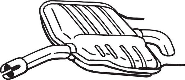 Bosal 185-569 - Izplūdes gāzu trokšņa slāpētājs (pēdējais) autodraugiem.lv