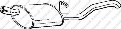 Bosal 185-089 - Izplūdes gāzu trokšņa slāpētājs (pēdējais) autodraugiem.lv