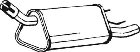 Bosal 185-339 - Izplūdes gāzu trokšņa slāpētājs (pēdējais) autodraugiem.lv