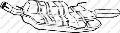 Bosal 185-271 - Izplūdes gāzu trokšņa slāpētājs (pēdējais) autodraugiem.lv