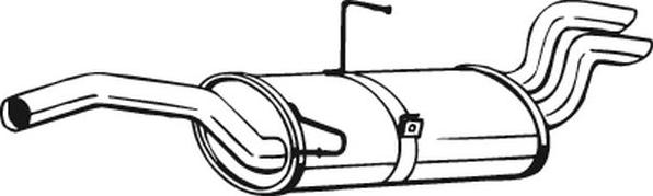 Bosal 135-567 - Izplūdes gāzu trokšņa slāpētājs (pēdējais) autodraugiem.lv