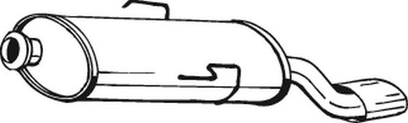 Bosal 135-215 - Izplūdes gāzu trokšņa slāpētājs (pēdējais) autodraugiem.lv