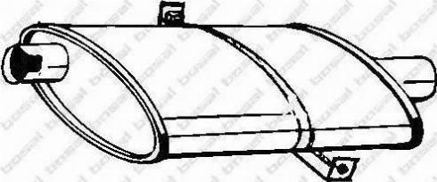 Bosal 130-161 - Vidējais izpl. gāzu trokšņa slāpētājs autodraugiem.lv