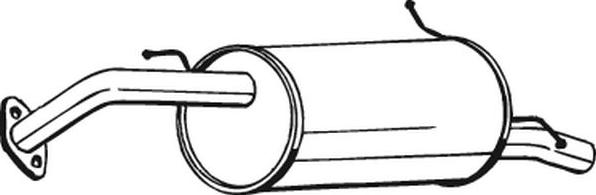 Bosal 171-473 - Izplūdes gāzu trokšņa slāpētājs (pēdējais) autodraugiem.lv