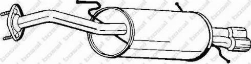 Bosal 171-573 - Izplūdes gāzu trokšņa slāpētājs (pēdējais) autodraugiem.lv