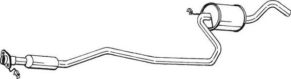 Bosal 290-793 - Vidējais izpl. gāzu trokšņa slāpētājs autodraugiem.lv