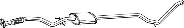 Bosal 291-511 - Vidējais izpl. gāzu trokšņa slāpētājs autodraugiem.lv