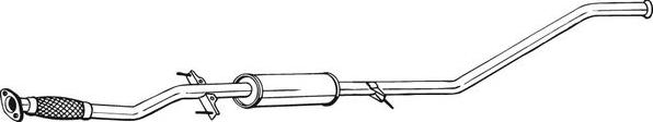 Bosal 293-005 - Vidējais izpl. gāzu trokšņa slāpētājs autodraugiem.lv