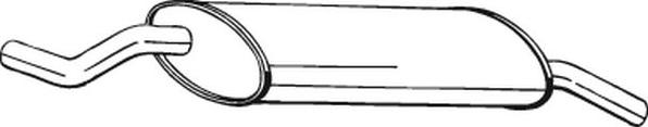 Bosal 247-913 - Izplūdes gāzu trokšņa slāpētājs (pēdējais) autodraugiem.lv