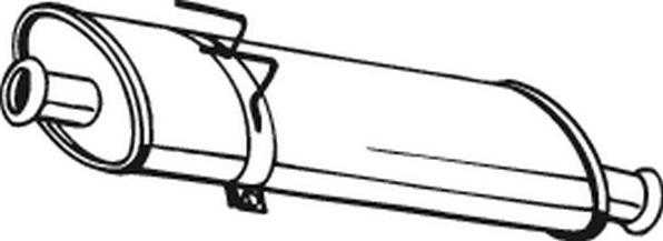 Bosal 200-825 - Vidējais izpl. gāzu trokšņa slāpētājs autodraugiem.lv