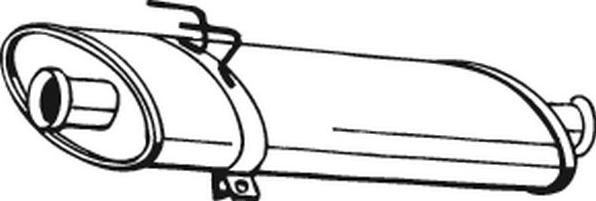 Bosal 200-269 - Vidējais izpl. gāzu trokšņa slāpētājs autodraugiem.lv