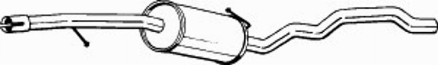 Bosal 289-297 - Vidējais izpl. gāzu trokšņa slāpētājs autodraugiem.lv