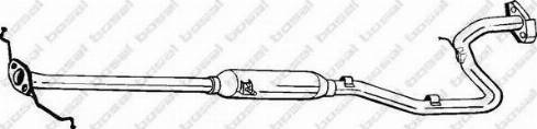 Bosal 284-009 - Vidējais izpl. gāzu trokšņa slāpētājs autodraugiem.lv
