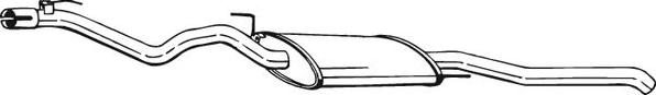 Bosal 285-703 - Izplūdes gāzu trokšņa slāpētājs (pēdējais) autodraugiem.lv