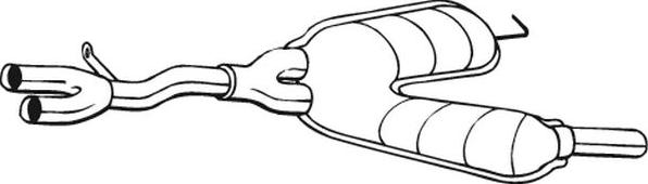 Bosal 280-077 - Vidējais izpl. gāzu trokšņa slāpētājs autodraugiem.lv