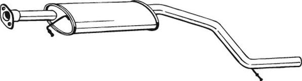 Bosal 281-071 - Vidējais izpl. gāzu trokšņa slāpētājs autodraugiem.lv
