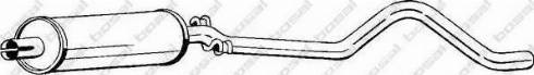 Bosal 281-023 - Vidējais izpl. gāzu trokšņa slāpētājs autodraugiem.lv