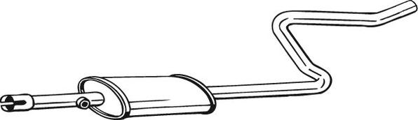 Bosal 281-283 - Vidējais izpl. gāzu trokšņa slāpētājs autodraugiem.lv